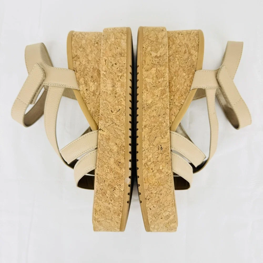 Blowfish Malibu Platform Wedge Sandals Size 8.5 Strappy Ankle Comfort Casual